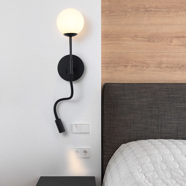 Round Glass Ball Silicone Wall Lamp