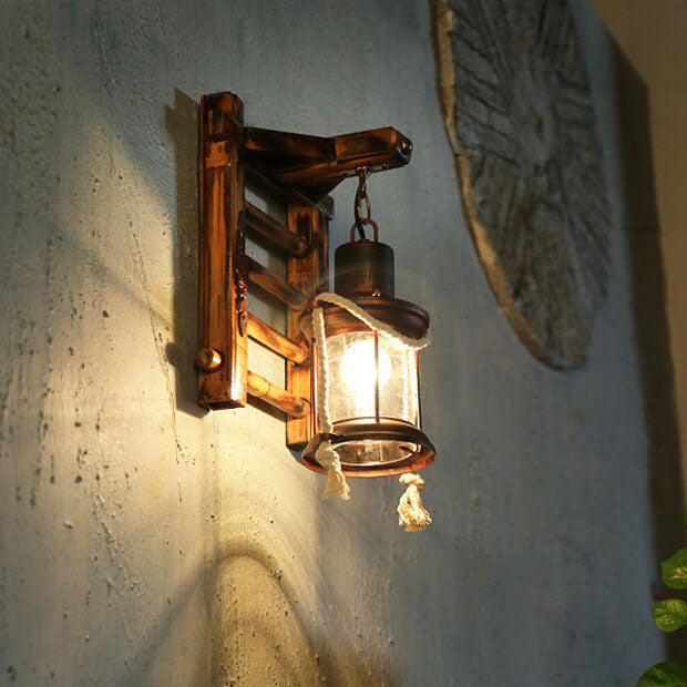 Kerosene Bamboo Weaving Outdoor Light