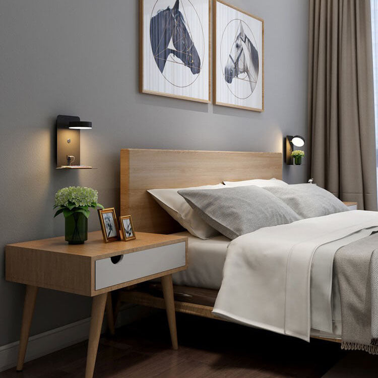 Iron Square Rechargeable Wall Lamp