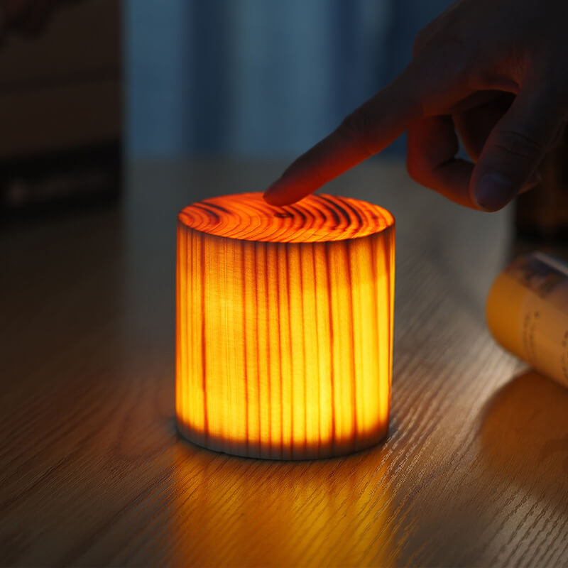 Wood Touch Night Table Lamp