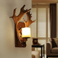 Antique Antler Wall Lamp