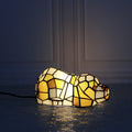 Cats Dogs Stained Glass Table Lamp