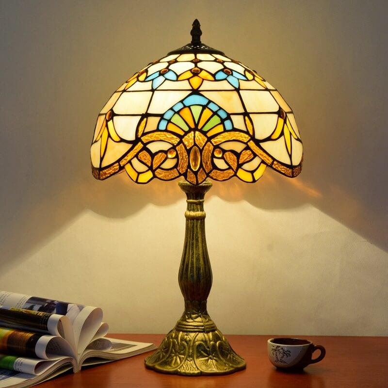 Stained Glass Baroque Table Lamp