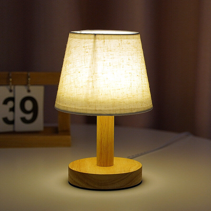 Linen Drum Table Lamp