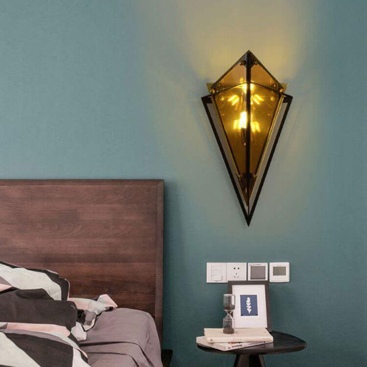Glass Triangle Wall Lamp
