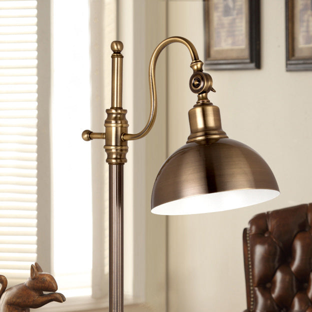 Gold Iron Long Arm Table Lamp