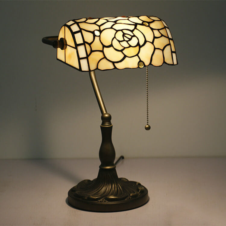 Baroque Stained Glass Zipper Table Lamp