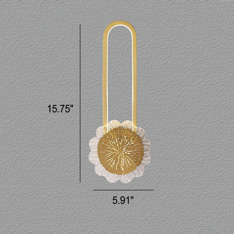 Full Copper Ring Design Wall Lamp