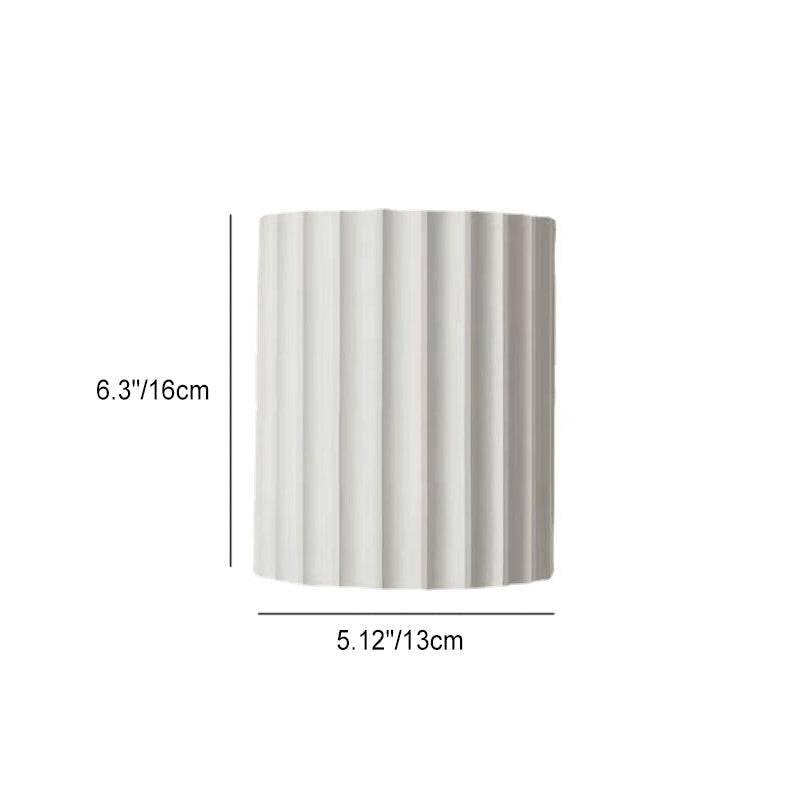Resin Half Column Hallway 2-Light Wall Lamp