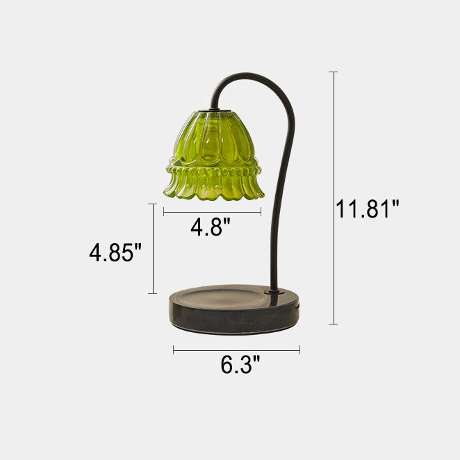 Lily Valley Glass Marble Table Lamp