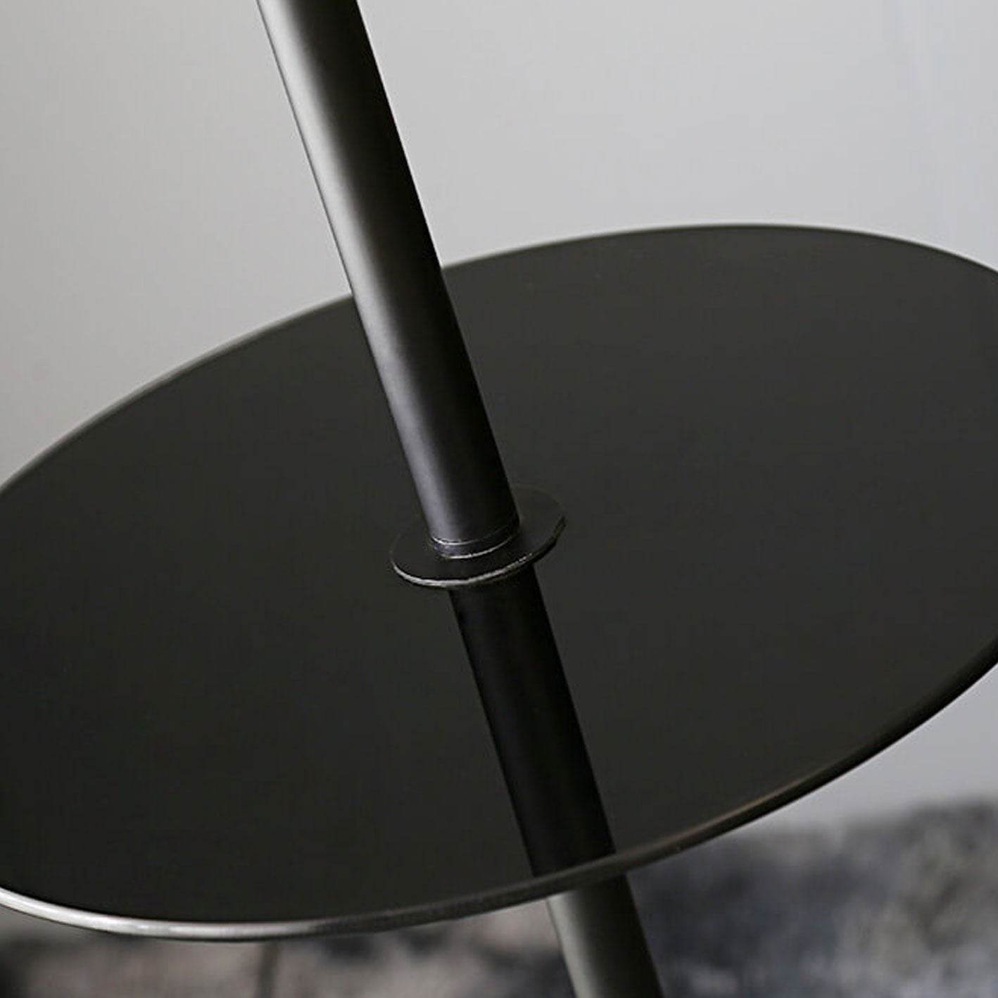 Linen Fabric Dome Iron Floor Lamp