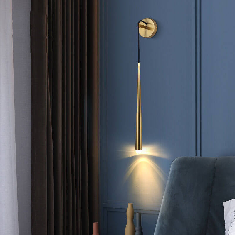Long Strip Gold Wall Lamp