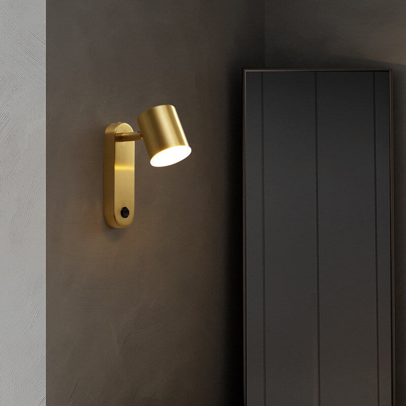 Copper Cylinder Wall Lamp