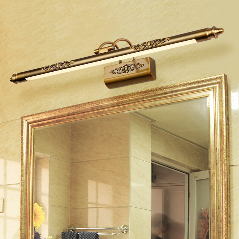 Carved Mirror Front Wall Lamp