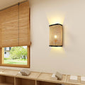 Rattan Weaving Square Wall Lamp