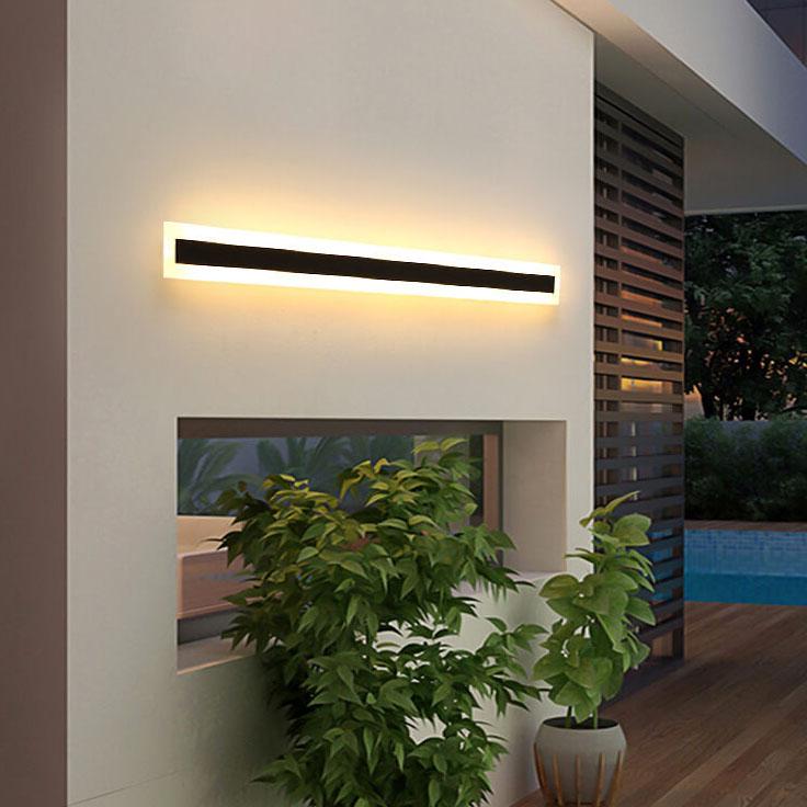 Minimalistic Elongated Bar Shaped Outdoor Light
