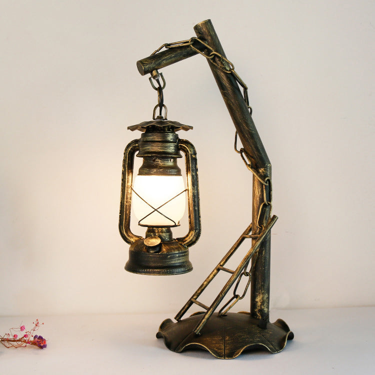 Kerosene Iron Bronze Table Lamp