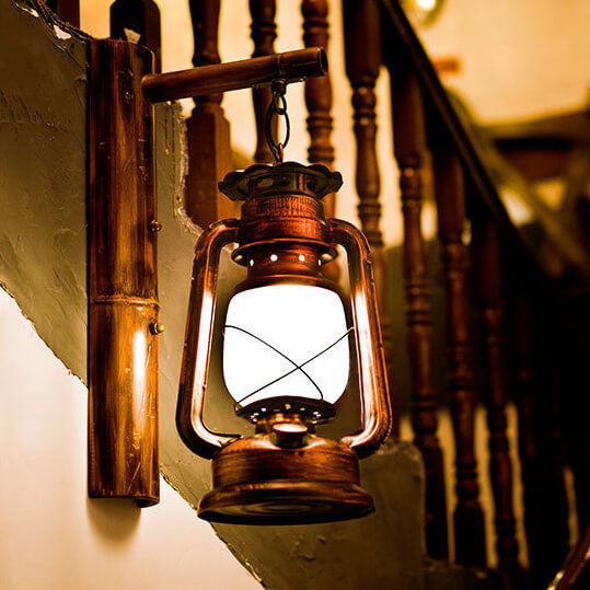 Horse Lantern Iron Outdoor Light