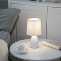 Pleated Glass Table Lamp