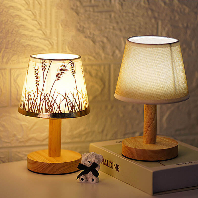 Linen Drum Table Lamp