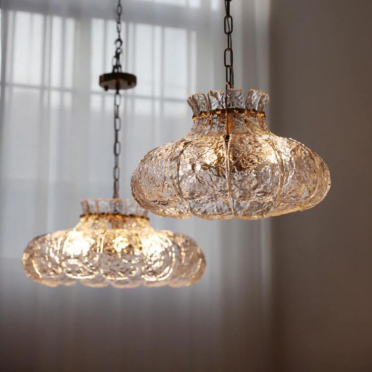 Ice Melting Glass Pear 4-Light Floor Lamp
