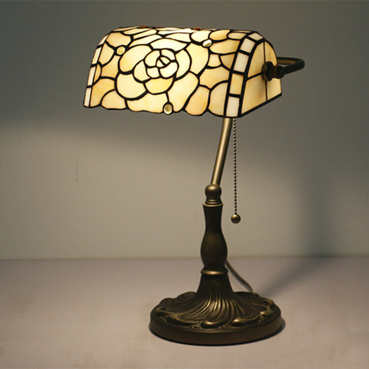 Baroque Stained Glass Zipper Table Lamp