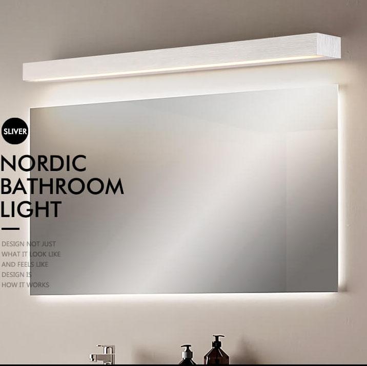 Linear Aluminum Mirror Front Wall Lamp