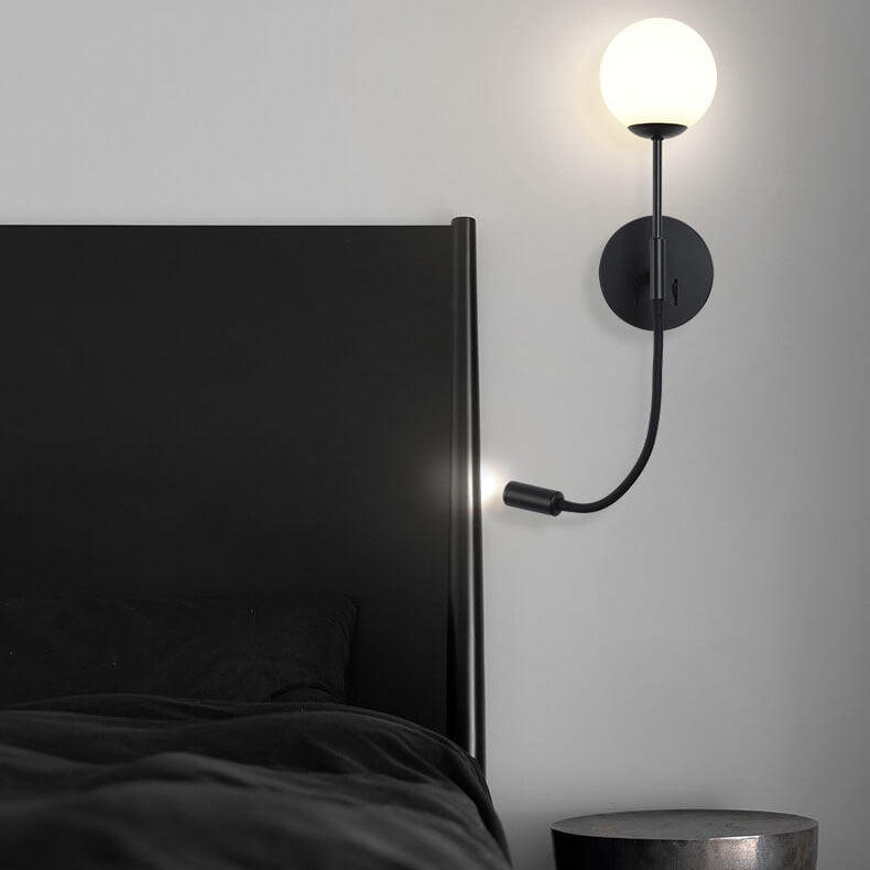 Round Glass Ball Silicone Wall Lamp
