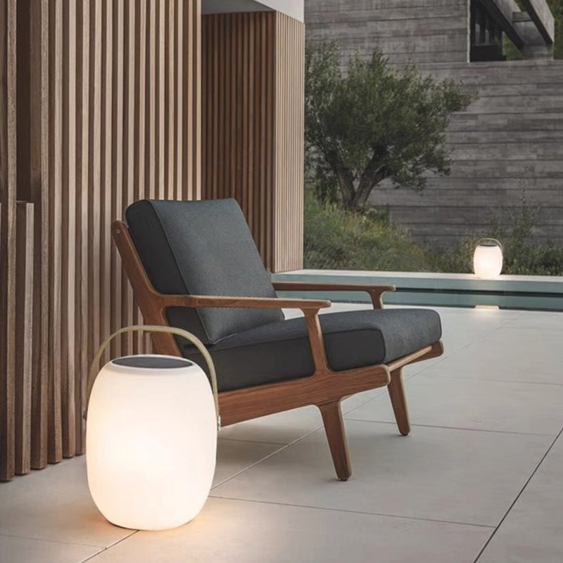 PE Portable Basket Decorative Outdoor Light