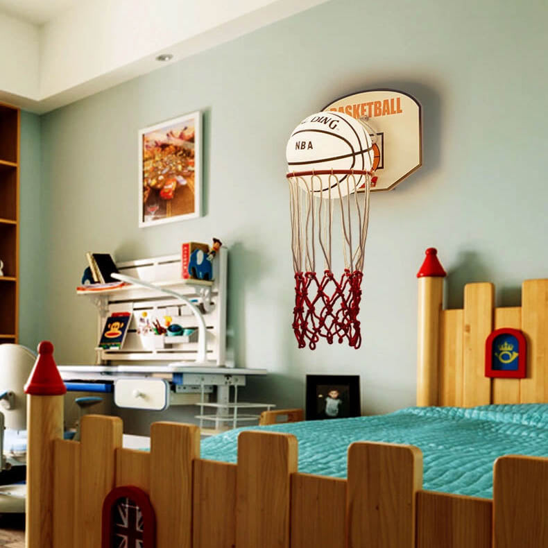 Cartoon Basketball Wall Lamp