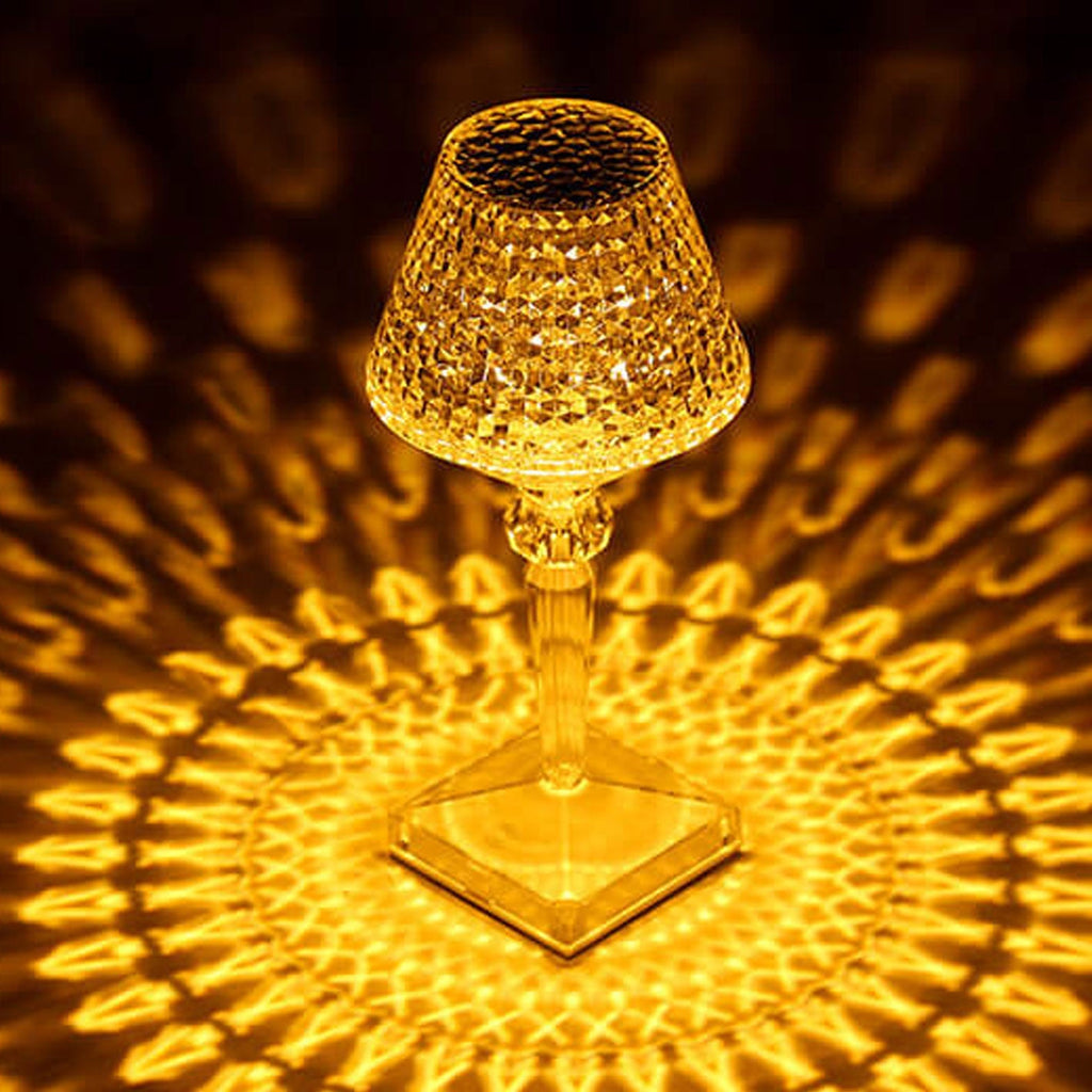 Acrylic Diamond Wine Glass Table Lamp