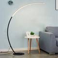 Minimalist Curved Line Aluminum Floor Lamp