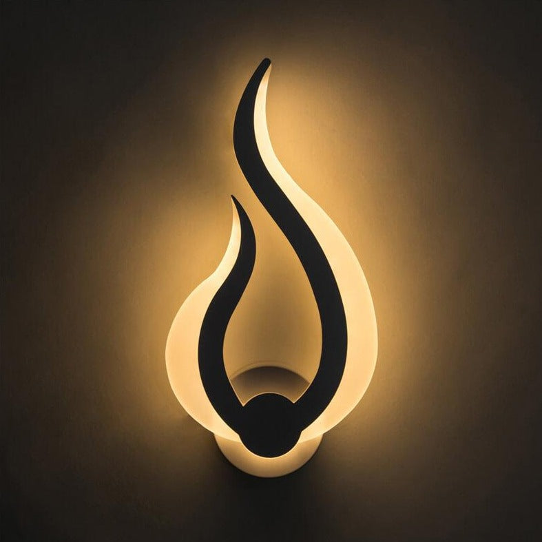 Flame Shaped Acrylic Wall Lamp