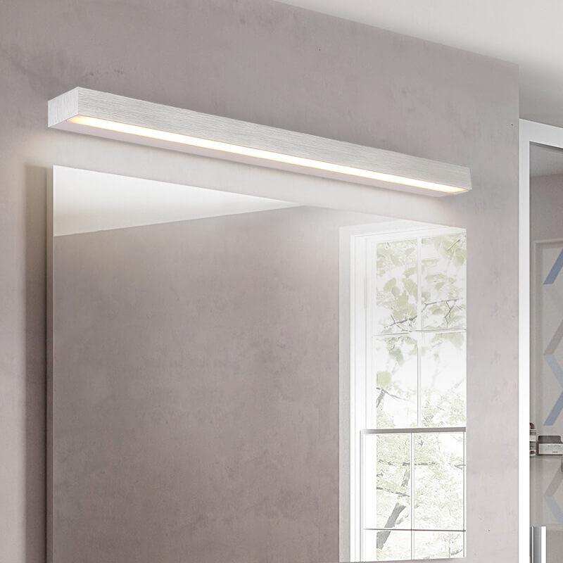 Linear Aluminum Mirror Front Wall Lamp