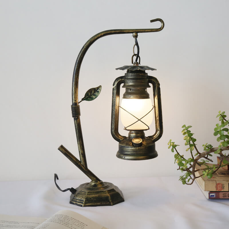 Antique Kerosene Table Lamp