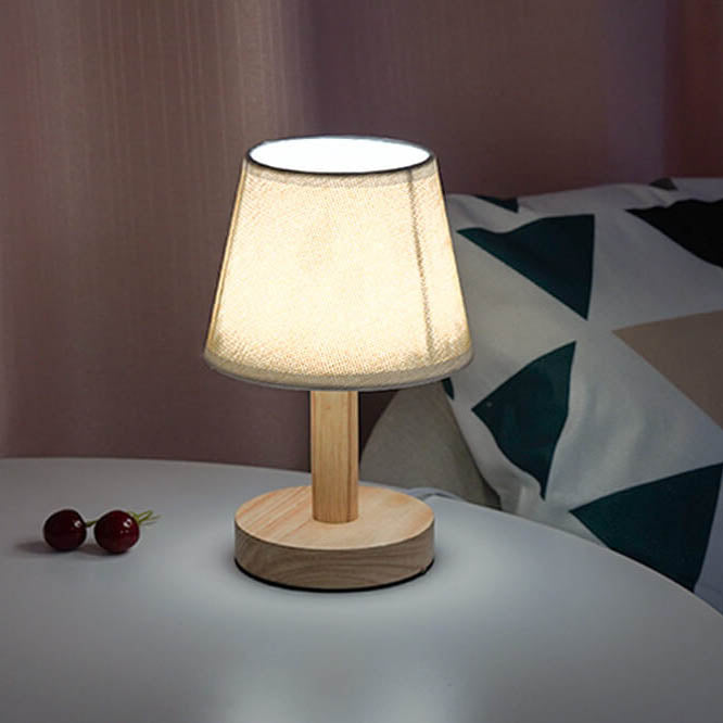 Linen Drum Table Lamp
