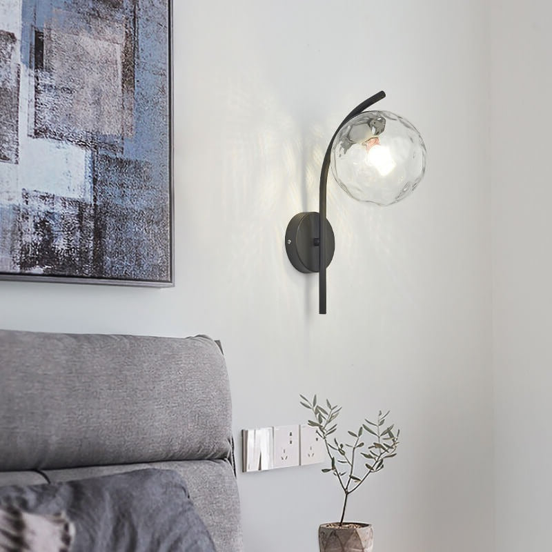 Arc Glass Globe Wall Lamp