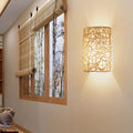 Rattan Weaving Half-Cylinder Wall Lamp