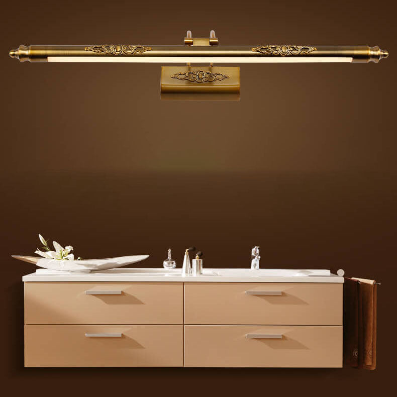 Carved Mirror Front Wall Lamp