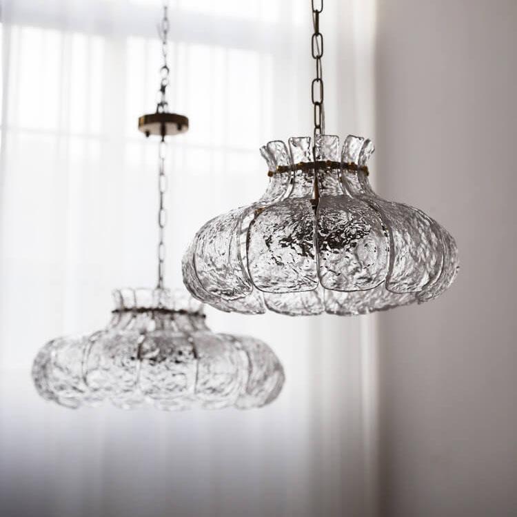 Ice Melting Glass Pear 4-Light Floor Lamp