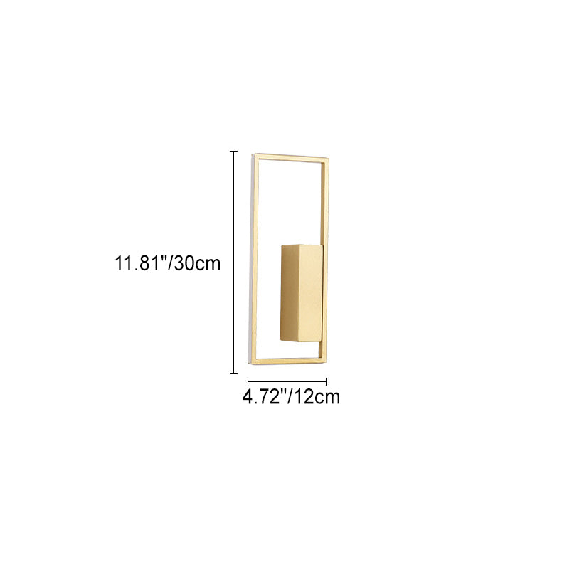 Rectangle Line Iron Silicone Wall Lamp