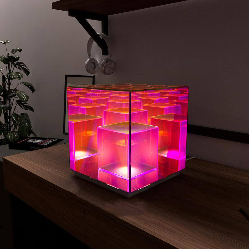 Stereo Rubik's Cube Night Table Lamp