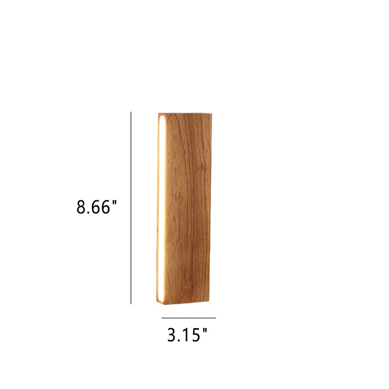 Solid Wood Strip Wall Lamp