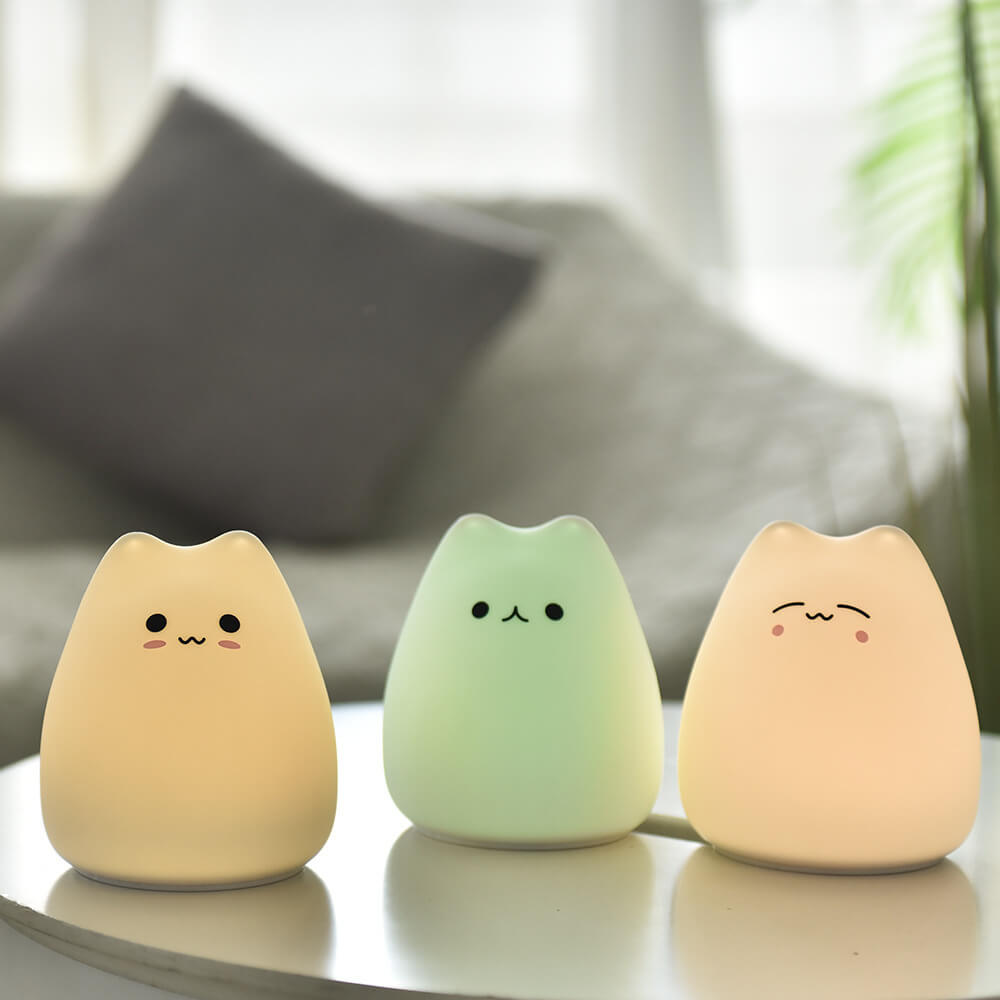 Cat Night Silicone Cat Table Lamp