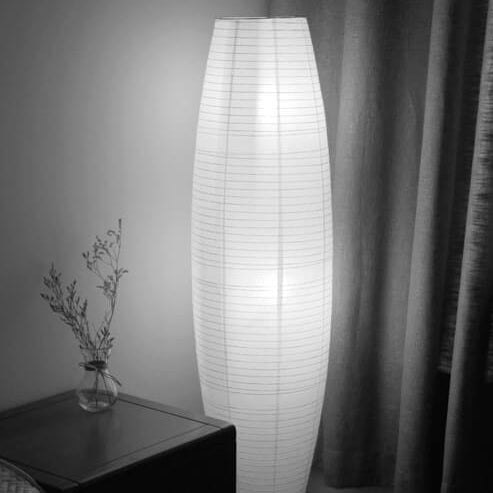 Nordic Minimalist Rice Paper 2-Light Floor Lamp