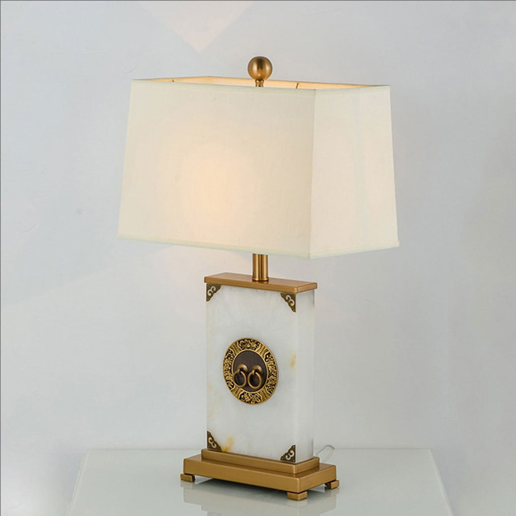 Lucite Copper Table Lamp