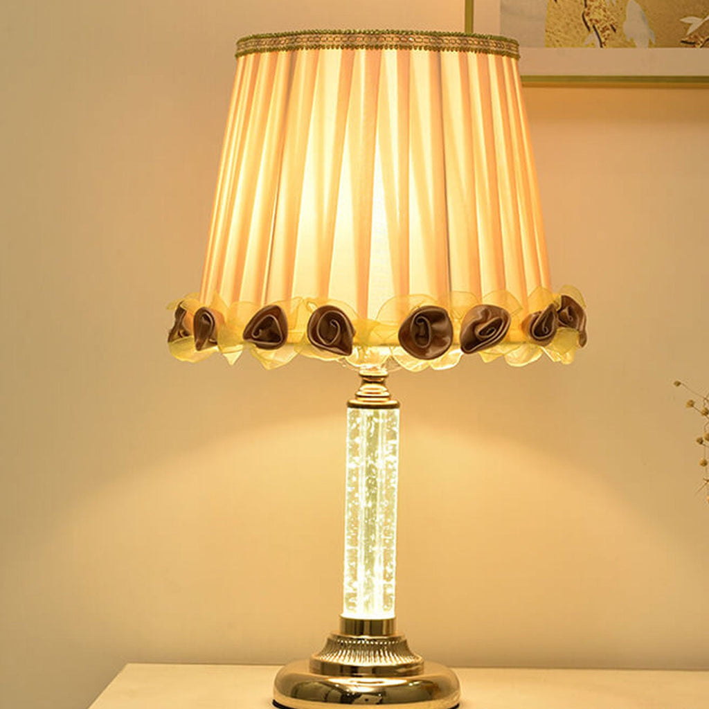 Crystal Brightness Remote Control Table Lamp
