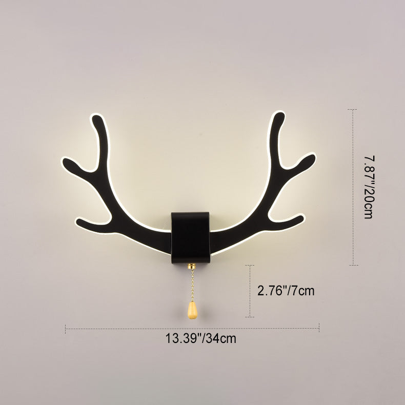 Acrylic Antler Shape Wall Lamp