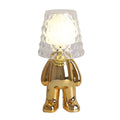 Acrylic Lampshade Electroplating Golden Table Lamp