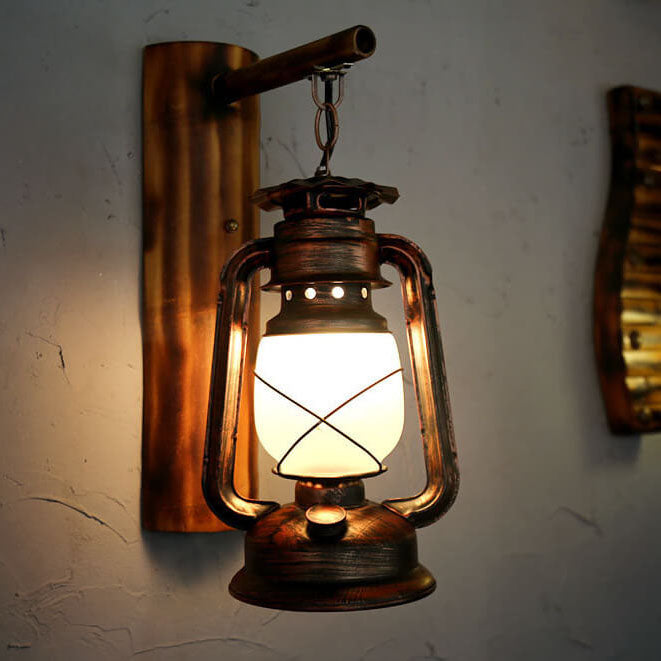 Horse Lantern Iron Outdoor Light